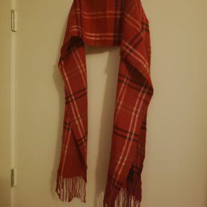 Plaid Scarf with Tassels